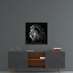 Lion Glass Wall Art.