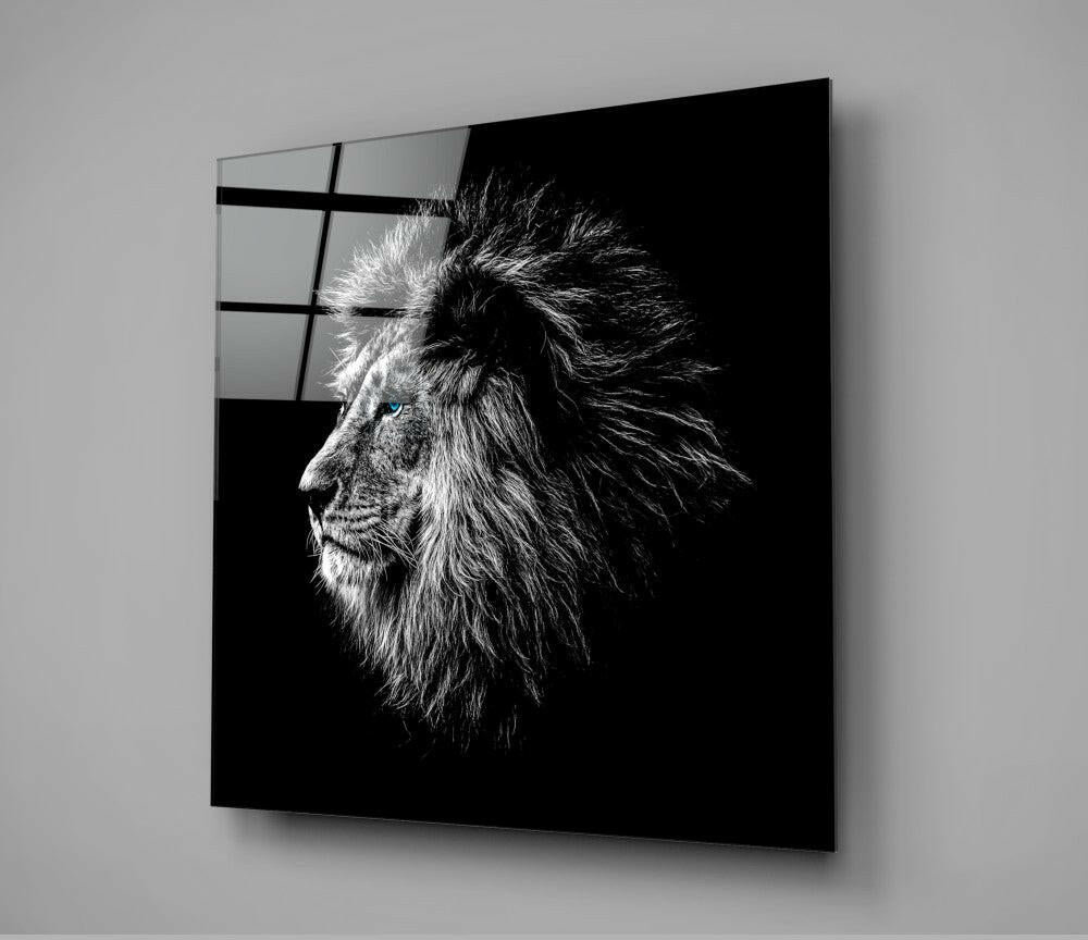 Lion Glass Wall Art.
