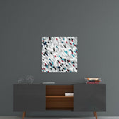 Pixels Glass Wall Art.