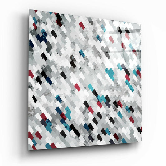 Pixels Glass Wall Art.