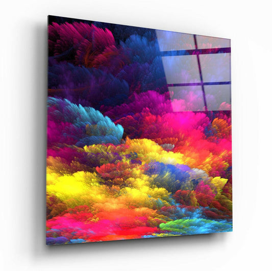 Color Explosion Glass Wall Art.