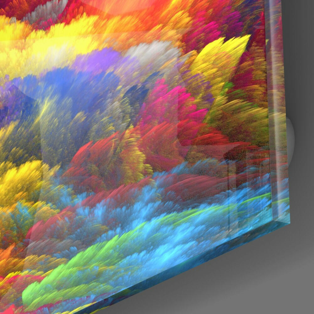 Color Explosion Glass Wall Art.