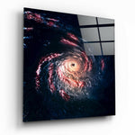 Space - Black Hole Glass Wall Art.