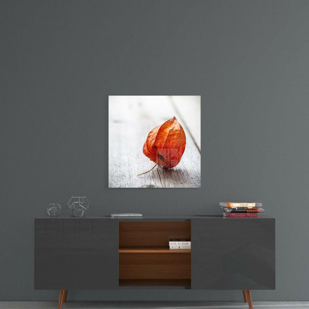 Dry Leaf Glass Wall Art.
