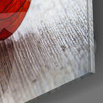 Dry Leaf Glass Wall Art.