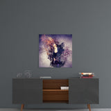 Woman and Guitar Glass Wall Art | Insigne Art Design