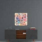 Alternative Flowers Glass Wall Art.