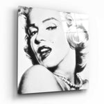Marilyn Monroe Glass Wall Art.