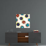 Colored Cores Glass Wall Art.