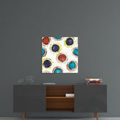 Colored Cores Glass Wall Art.