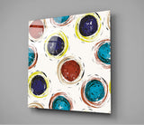 Colored Cores Glass Wall Art | Insigne Art Design
