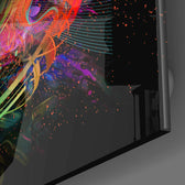 Machine Tiger Glass Wall Art.