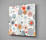 Dot to Flower Glass Wall Art.