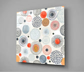 Dot to Flower Glass Wall Art.
