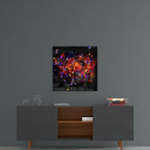 Mechanical Harmony Glass Wall Art.