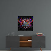 Mechanical Tiger Glass Wall Art.