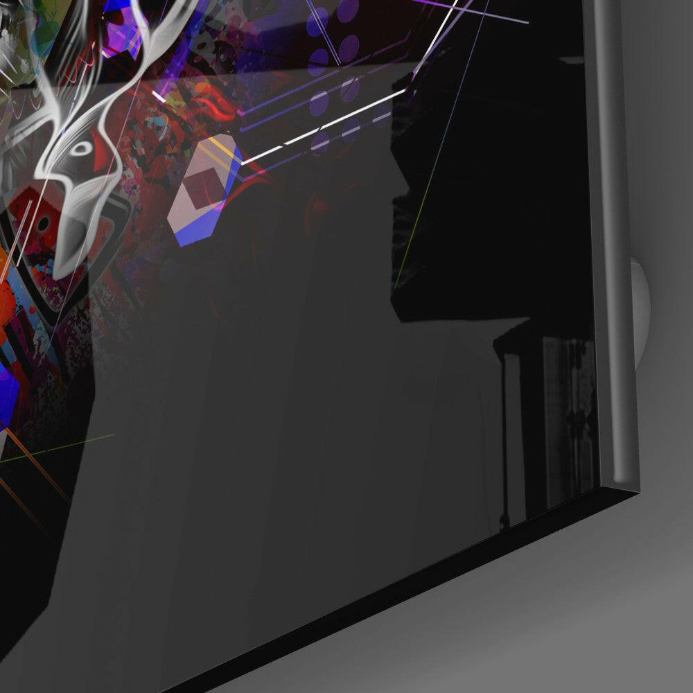 Mechanical Tiger Glass Wall Art.