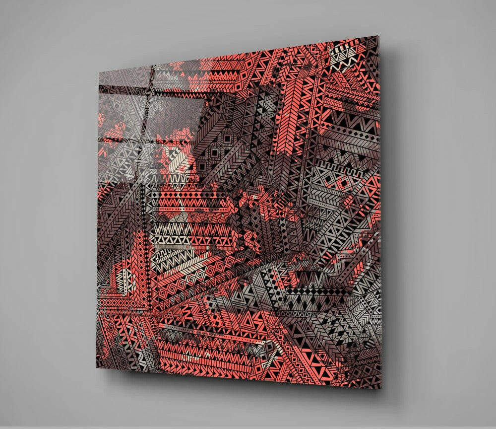 Columns Glass Wall Art.