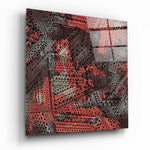 Columns Glass Wall Art.
