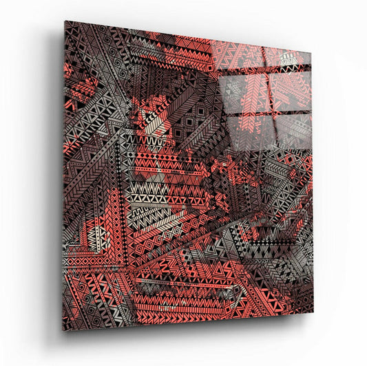 Columns Glass Wall Art.