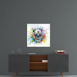 Mechanical Skull Glass Wall Art.
