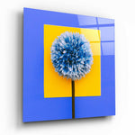 Posture of the Hydrangea Glass Wall Art.