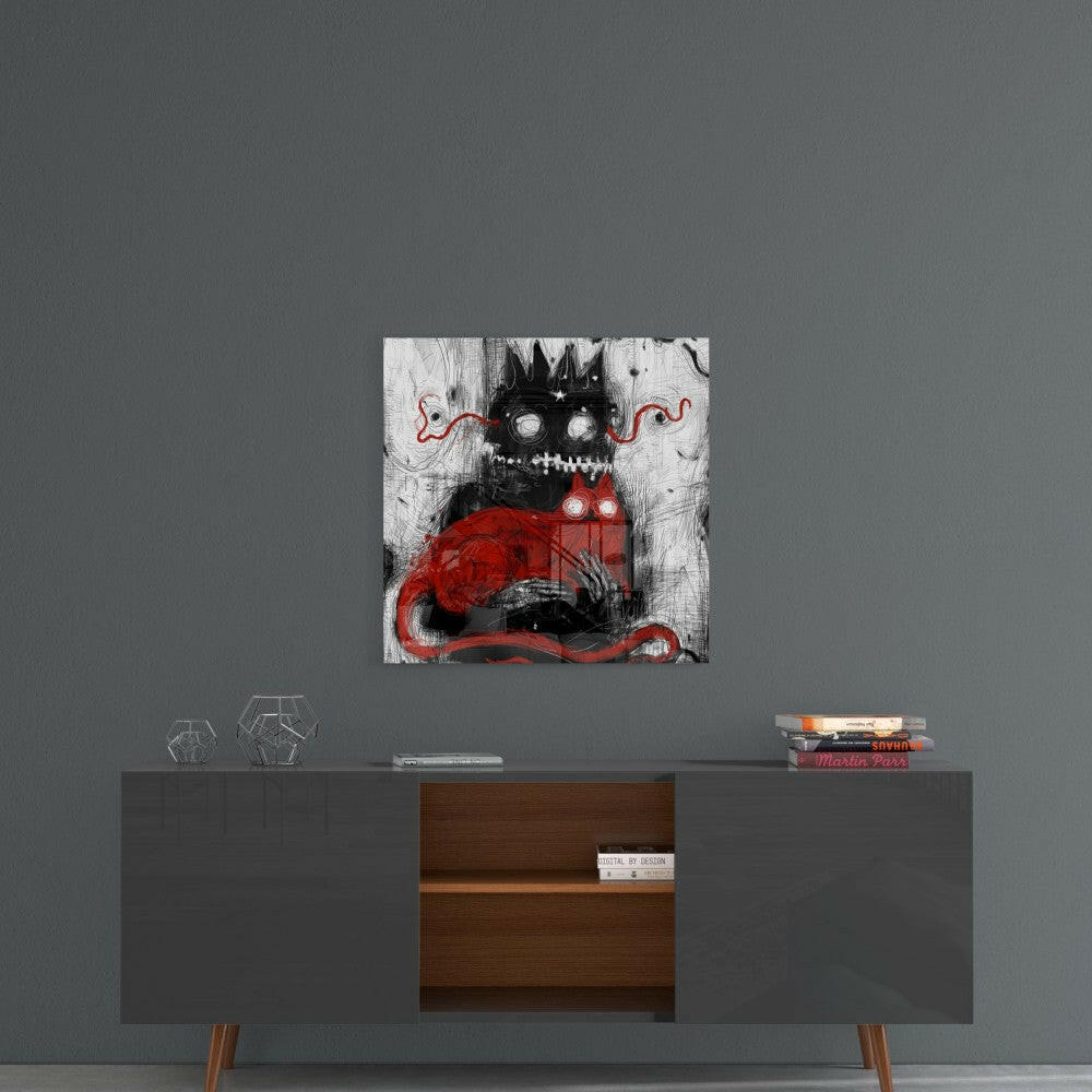 Mr Claw and Lucky Glass Wall Art.