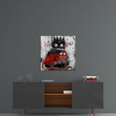 Mr Claw and Lucky Glass Wall Art.