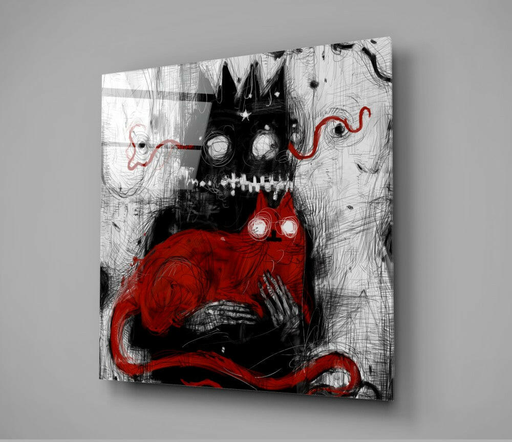 Mr Claw and Lucky Glass Wall Art.