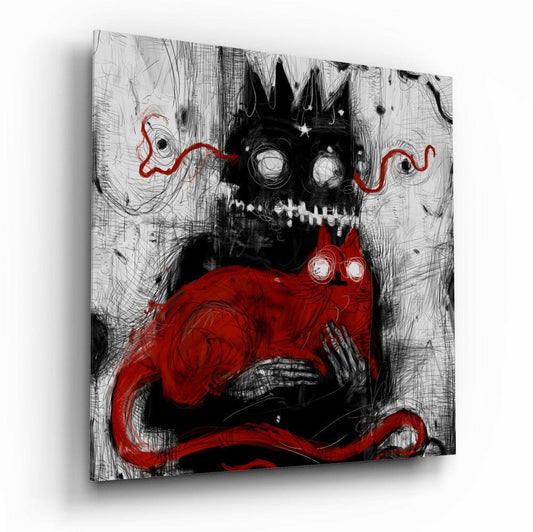Mr Claw and Lucky Glass Wall Art.