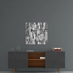 Solitude in the Crowd Glass Wall Art.