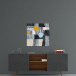 Blue Dot Glass Wall Art.