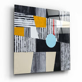 Blue Dot Glass Wall Art.