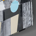 Blue Dot Glass Wall Art.