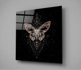 Da Vinci Style Butterfly Glass Wall Art | Insigne Art Design
