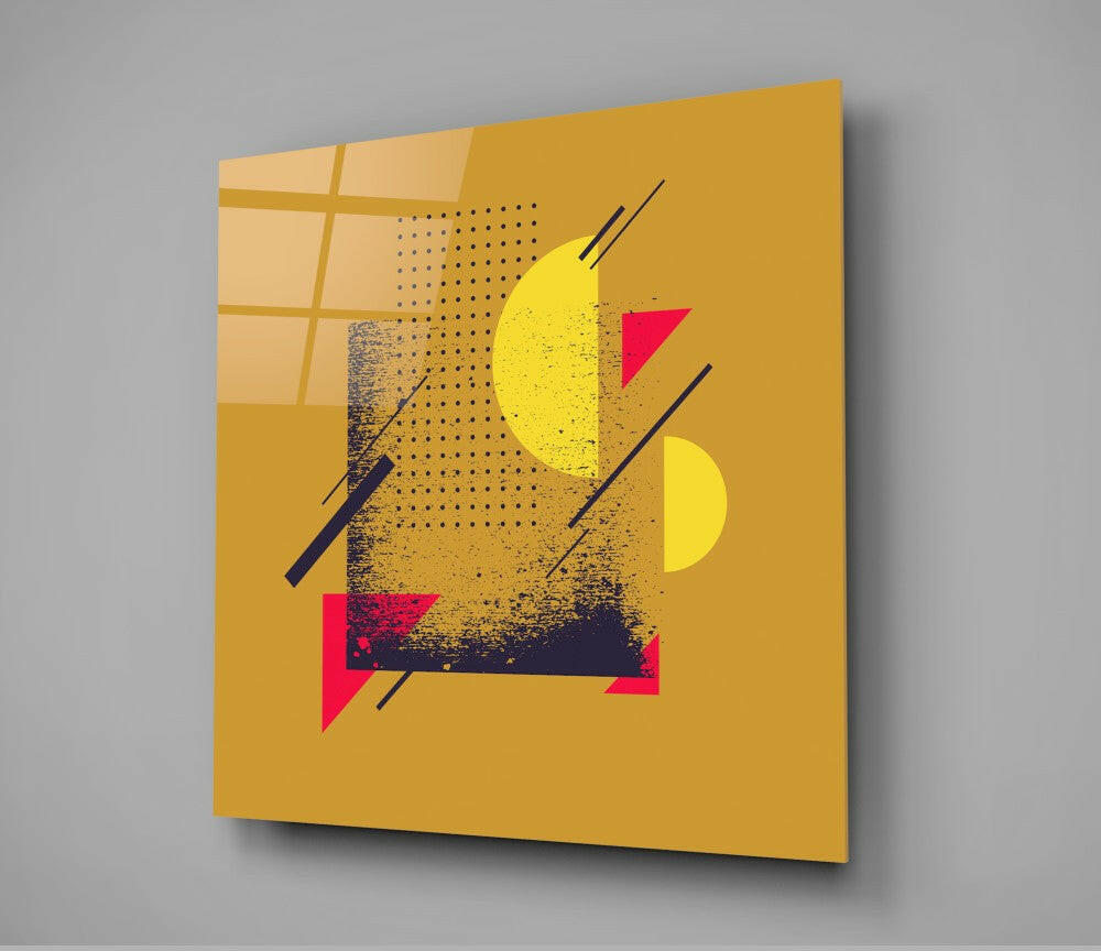 Moon Section Glass Wall Art.