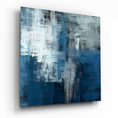 Blue Touch Glass Wall Art.