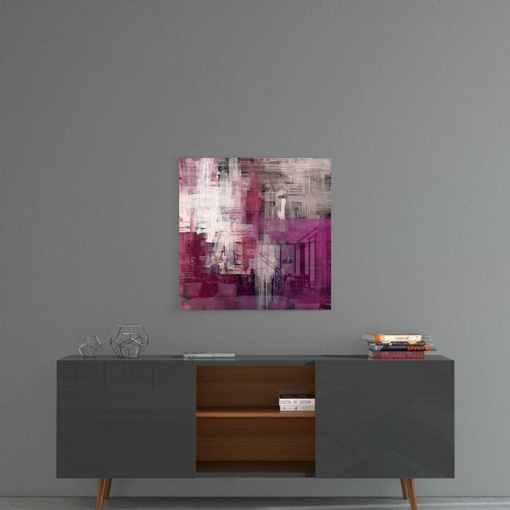 Purple Touch Glass Wall Art.