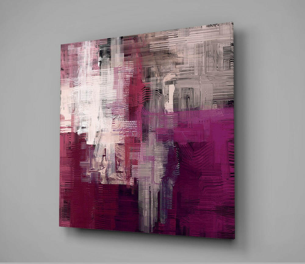 Purple Touch Glass Wall Art.