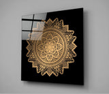 Nostalgic Lace Motif Glass Wall Art | Insigne Art Design