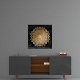 Nostalgic Lace Motif Glass Wall Art | Insigne Art Design