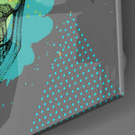 Skull - Never Without a Hat Glass Wall Art.
