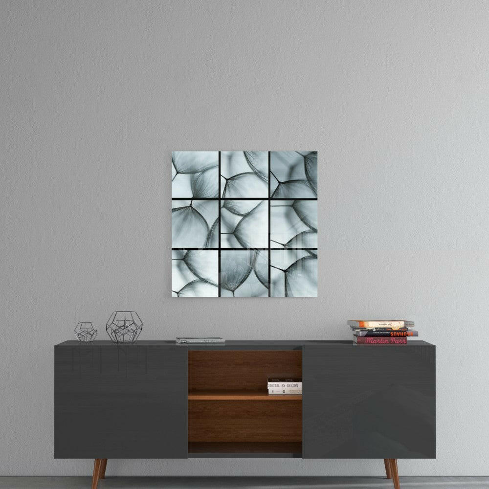 Bee Eye Dandelion Glass Wall Art.