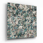 Mystery of Shapes Glass Wall Art.