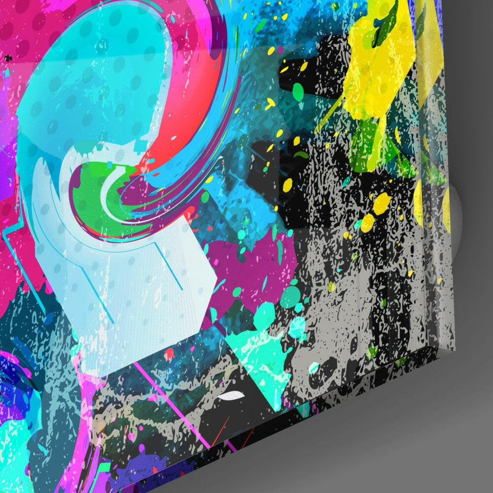 Color Revolt Glass Wall Art.