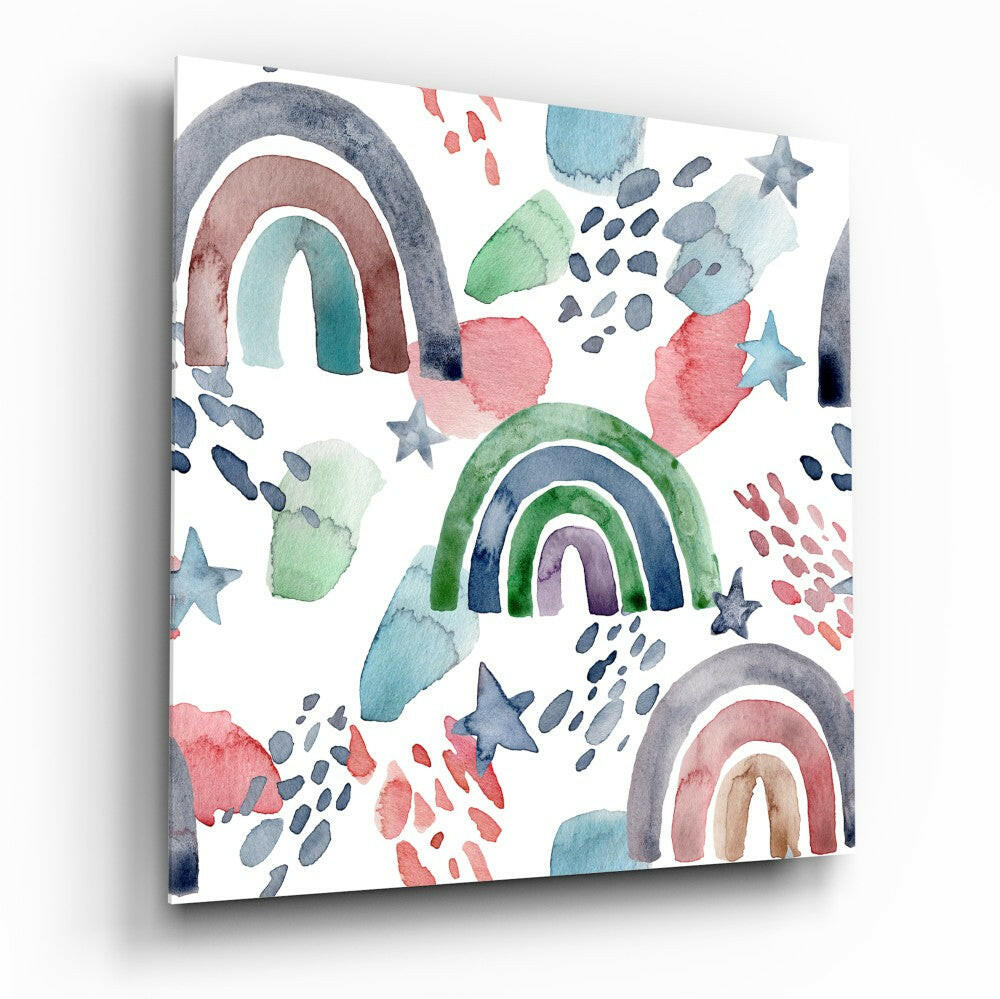 Rainbow Glass Wall Art.