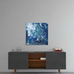 Pouring Clouds Glass Wall Art.