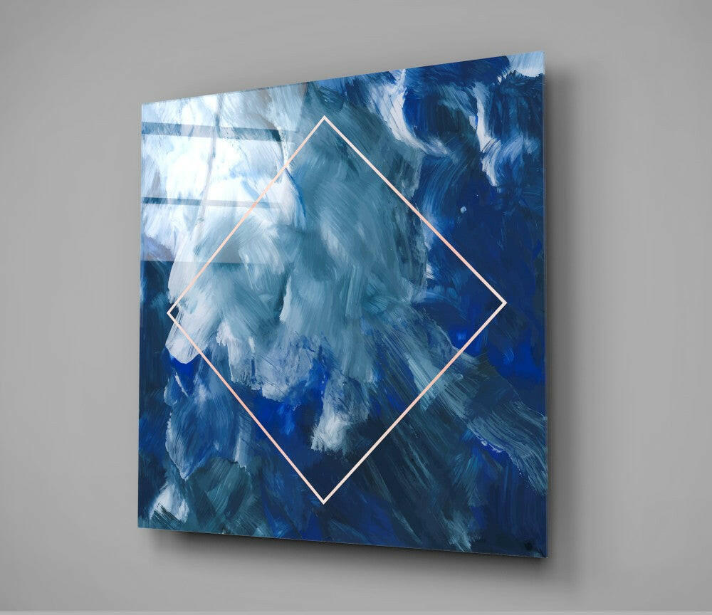 Pouring Clouds Glass Wall Art.