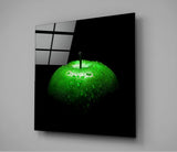 Green Apple Glass Wall Art | Insigne Art Design