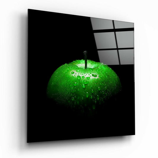 Green Apple Glass Wall Art.